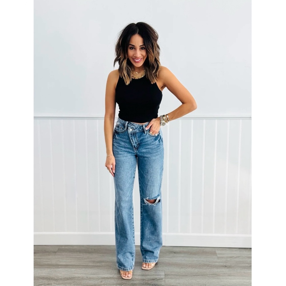 NWT Judy Blue Crossed My Mind Magic Dad Jeans Straight Leg Size 9/29 NEW!